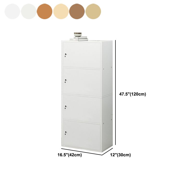 11.8-inch Wide Bookshelf Contemporary Closed Back Bookcase for Bedroom