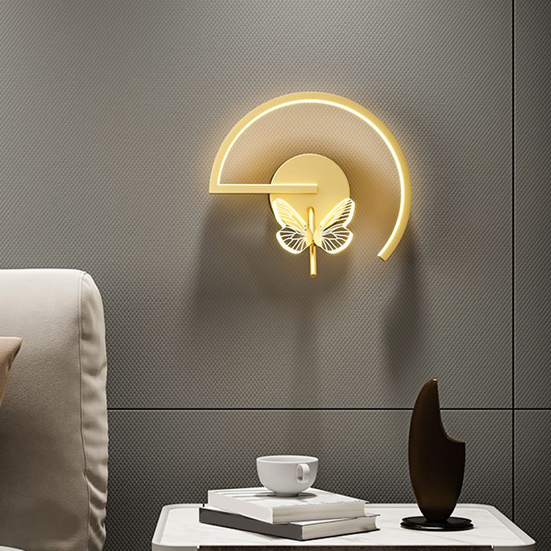 Modern Unique Shape Wall Mount Light Fixture 1 Light Wall Light Sconce for Living Room