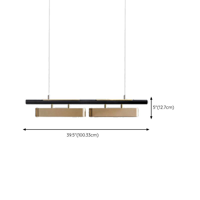 Modern Gold Shade Chandelier Lamp Metal Ceiling Pendant Light for Kitchen