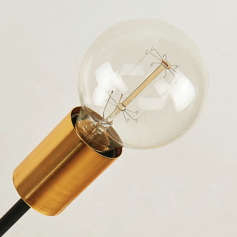 SPUTNIK AFFULLATO SUCCINA IN FACCOLA TRATCIDENTE METALE 6/10 LUCI NERA SEMI SEMI MONTINO PER LA SOGGIO