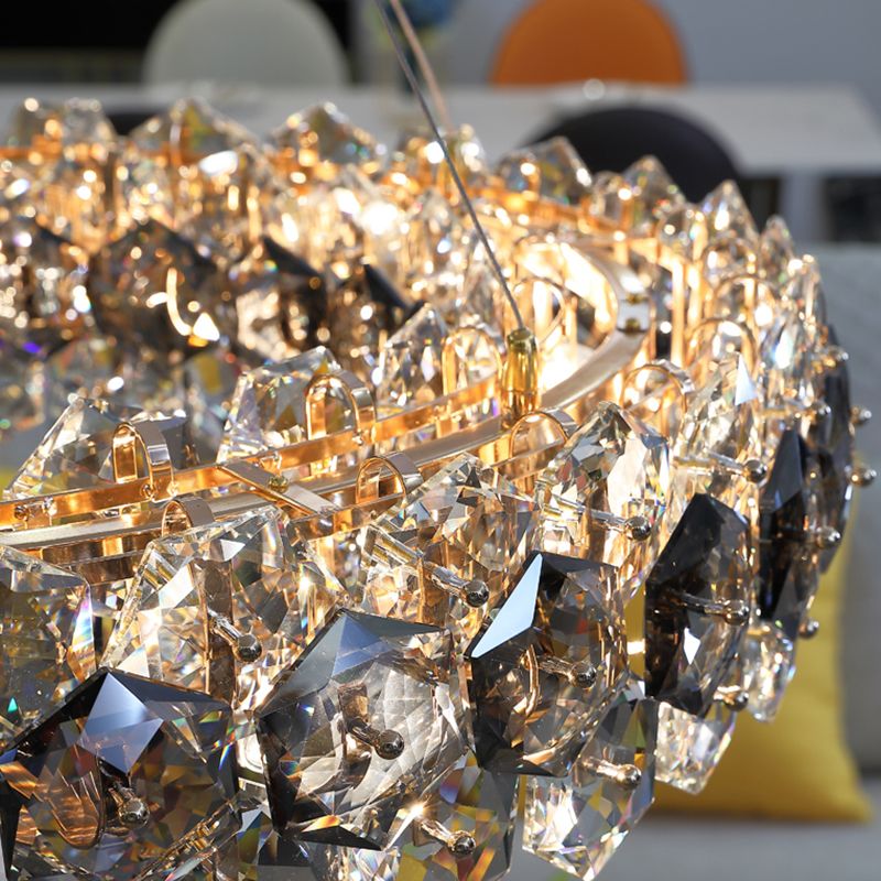 Modern Dining Room Lighting Sphere Chandelier Lighting Fixtures Crystal