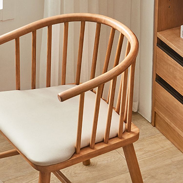 Contemporary Home Dining Chair Solid Wood Slat Back Dining Chair