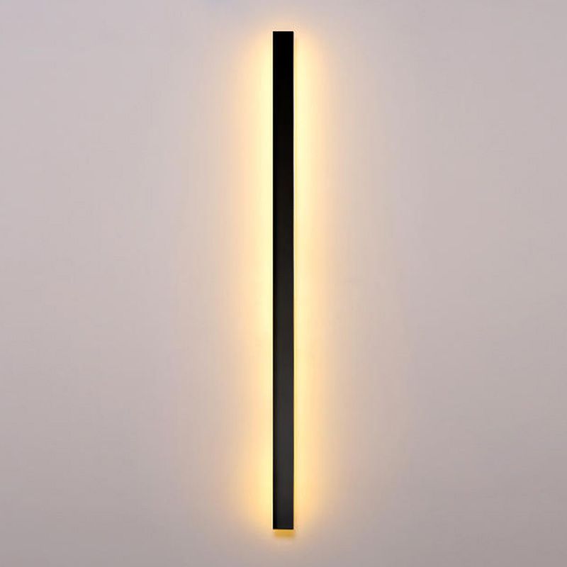 Rectangle Shaped Indoor Wall Mount Light Fixture Modern Style Metal LED Wall Sconce