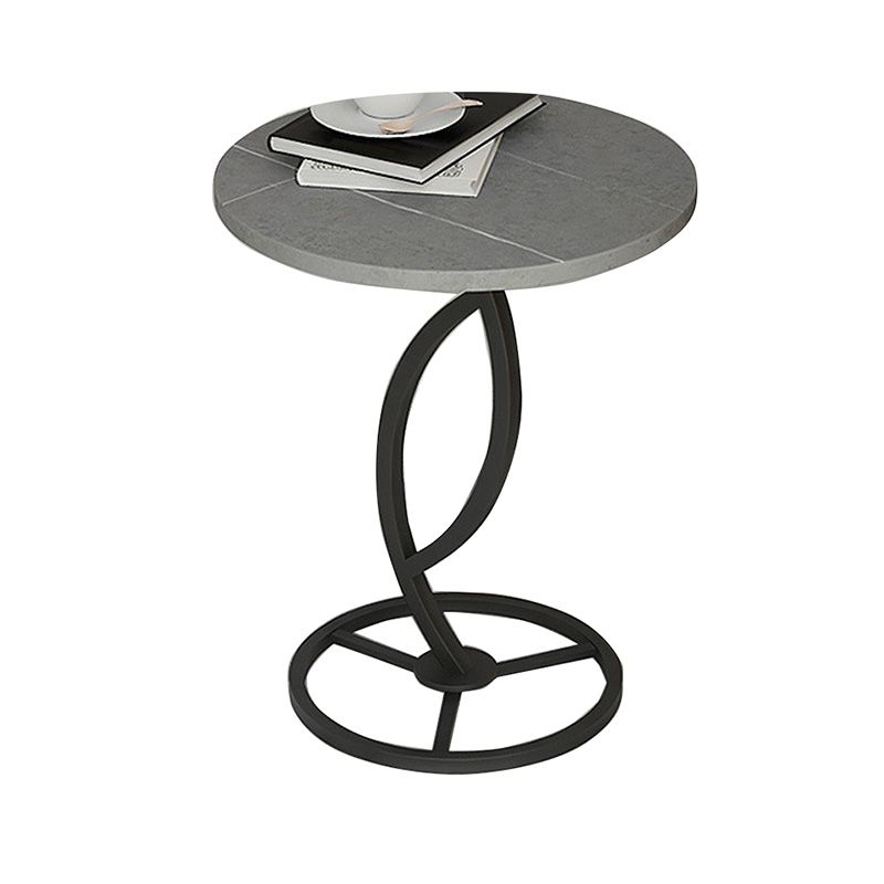 Round Pedestal End Table Minimalist Side End Table for Living Room