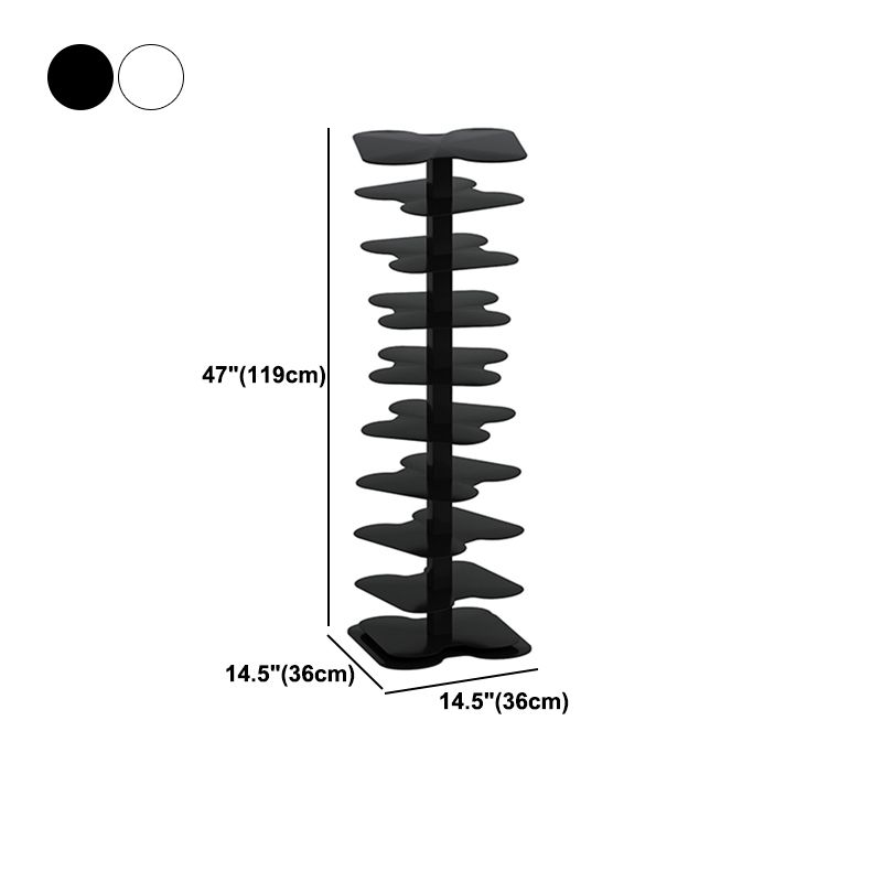Metal Bookcase Minimalist Style Free Form Shelf for Study Room