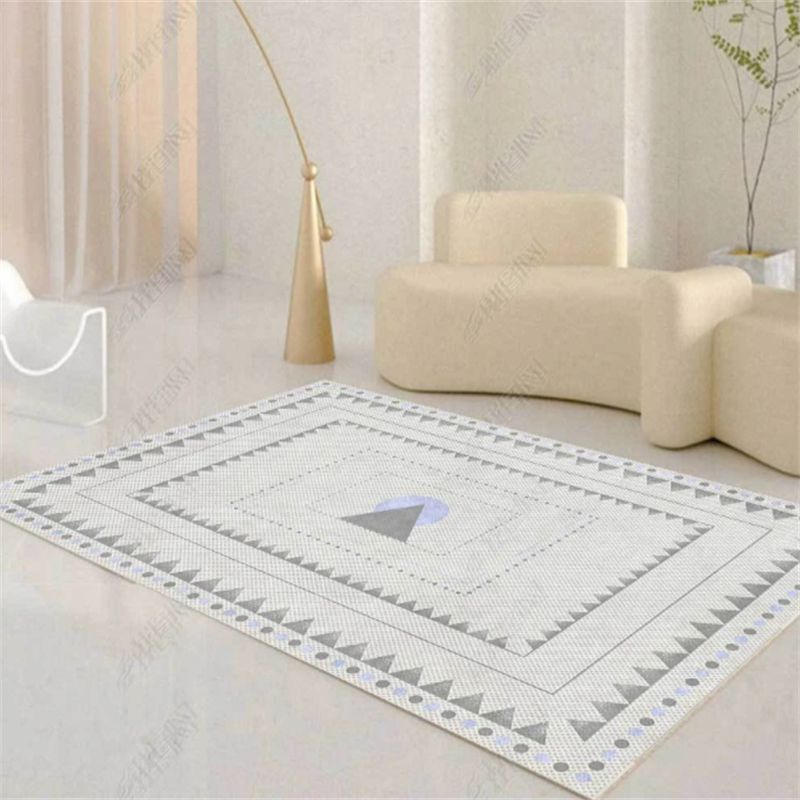 Salle moderne RAPIER COLOR BLOC Polyester Area Tapis Anti-Slip Tapis Easy Care Rap