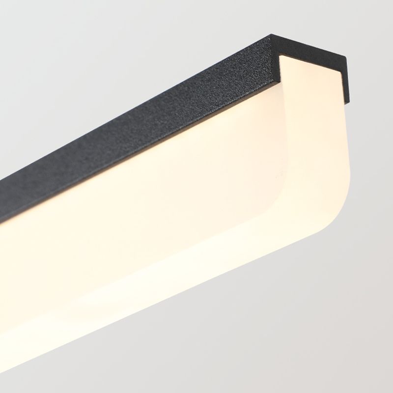 Moderno stile minimalista allungato Montate Montate Vanity Lights Alluminio Vanity Wall Freepurs per il bagno