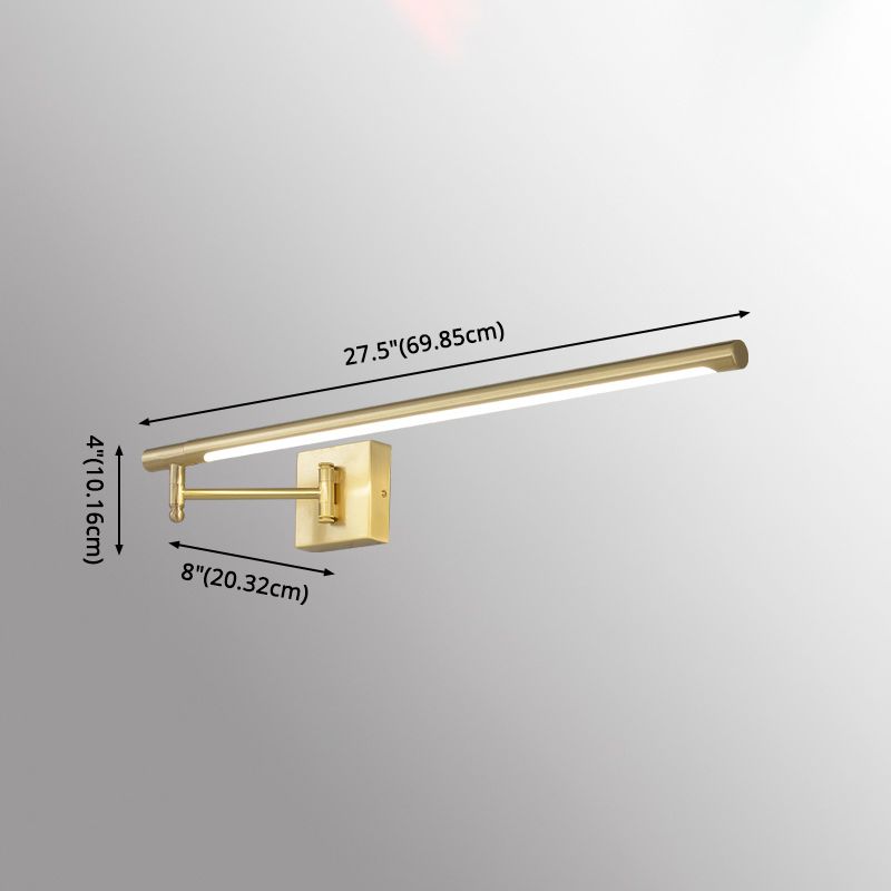 Linear Metal Wall Mounted Lights Modern Wall Mounted Light Fixture for Bathroom