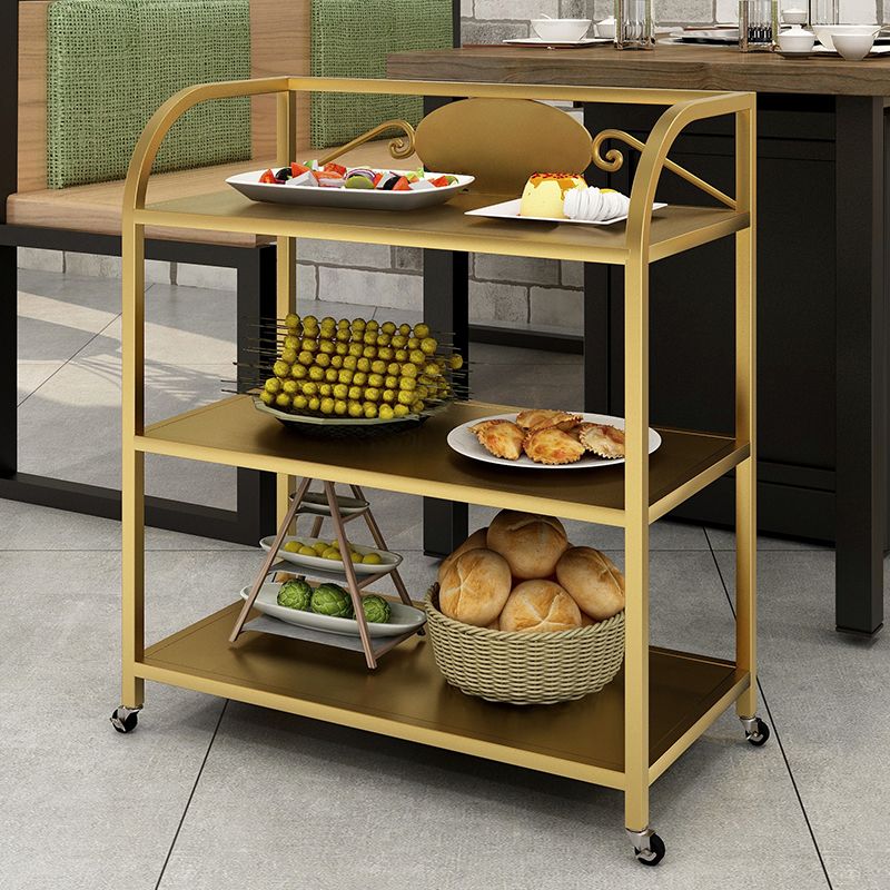 25.59"H Portable Contemporary Prep Table Metal Rectangular Prep Table for Home Use