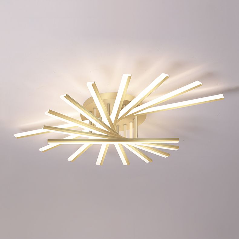 Luces de techo montados con rubor Sputnik LED Simplicidad de iluminación para dormitorio