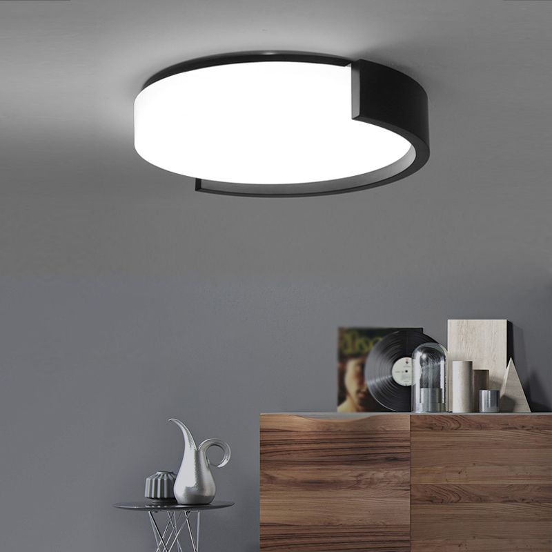 Nuevo Lámpara montada en el techo de acrílico, montaje empotrado de LED cilíndrico moderno, 1 luz, para sala de estar,