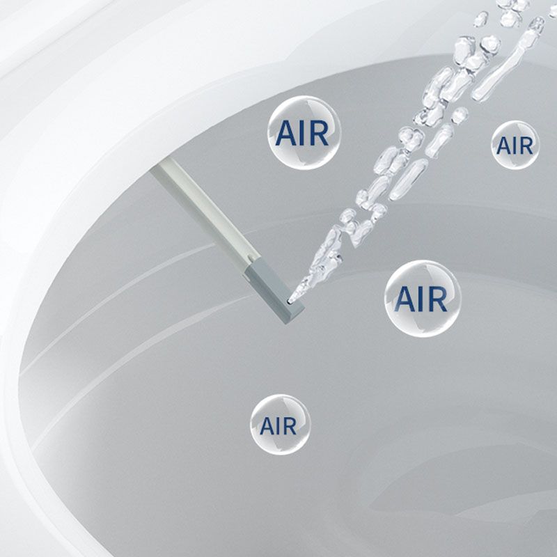 Contemporary Flush Toilet Floor Mounted One-Piece Toilet Porcelain Toilet Bowl