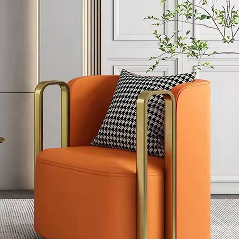 28.34" Wide Barrel Accent Chair Arms Included Barrel Chair for Living Room