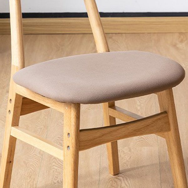 Wood Industrial Kitchen Dining Room Chair Open Back Side Chair