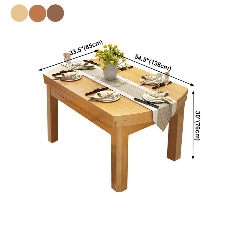 Stile moderno Round 54.33 "Tavolo da pranzo Tavolo da pranzo a goccia in legno in legno per uso domestico