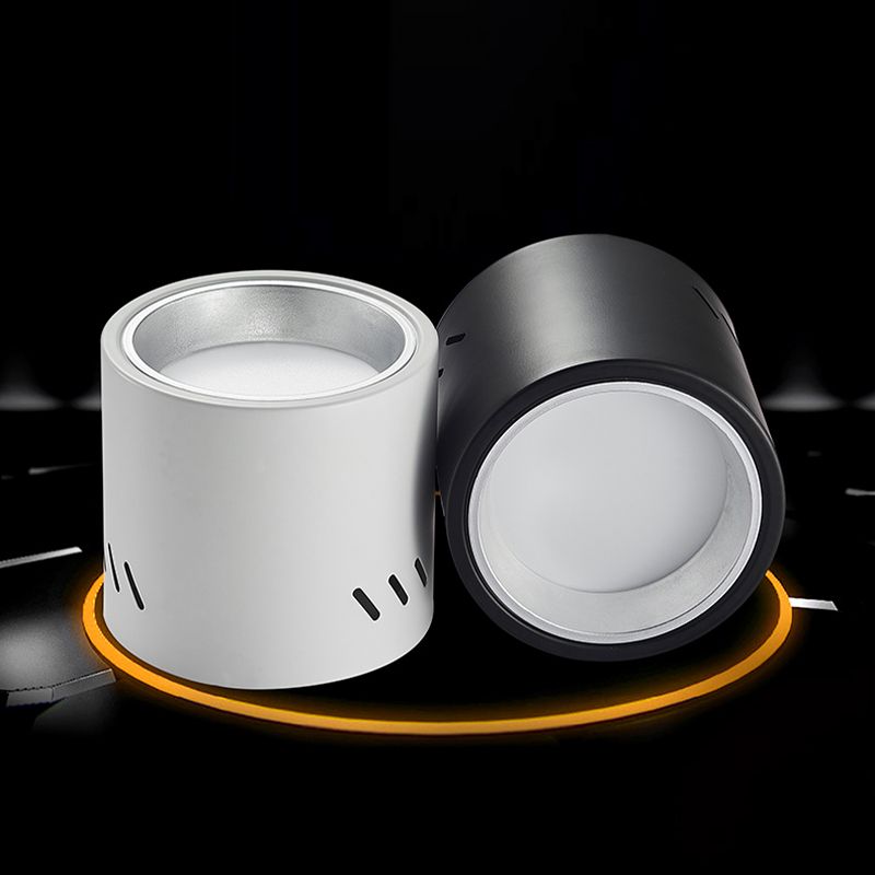 LED-cilindrische opbouwdownlight Scandinavische stijl opbouwplafondlamp voor woonkamer