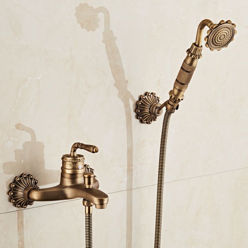Wall Mounted Metal Freestanding Tub Filler Copper Freestanding Faucet