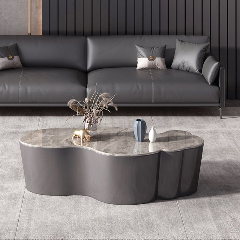Slate Geometric Coffee Table Modern Abstract Coffee Cocktail Table