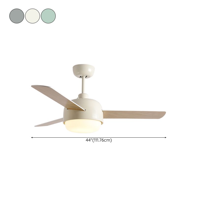 Metal Fan Shape Ceiling Fans Kid Style 1 Light Ceiling Mount Fan Fixture