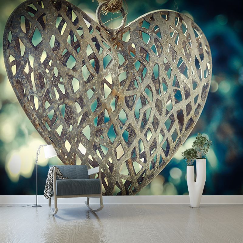 3D Mural Environment Friendly Decorative Mural Wallpaper Industrial Style Metal Wall Mural