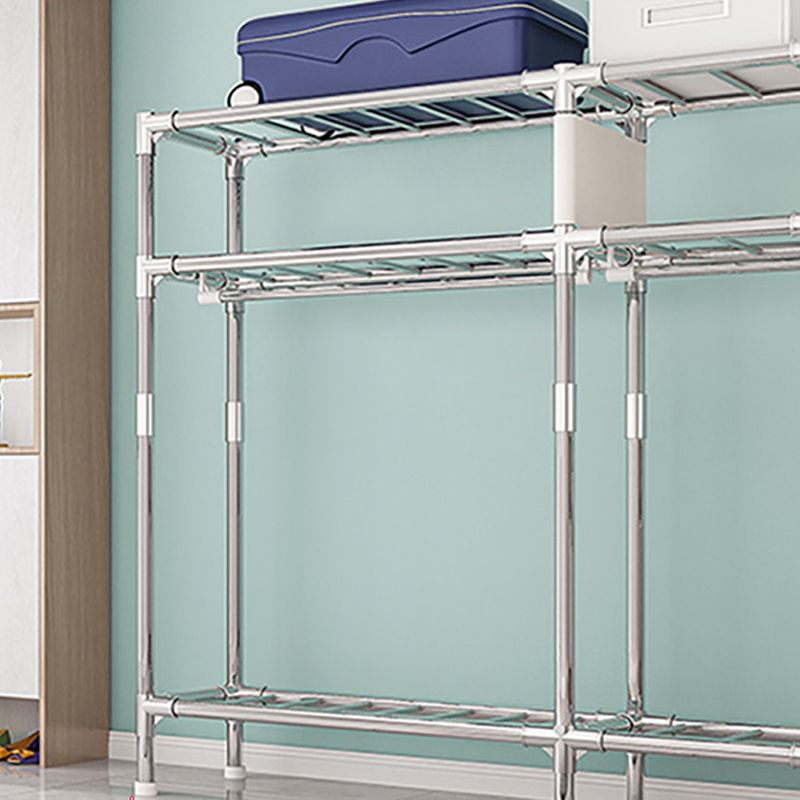 Steel Wardrobe Armoire with Legs Modern Wardrobe Cabinet for Home