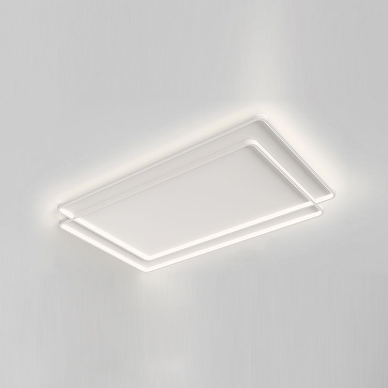 White Simplicity Flush Mount Lighting LED Flush Mounted Ceiling Lights for Dining Room