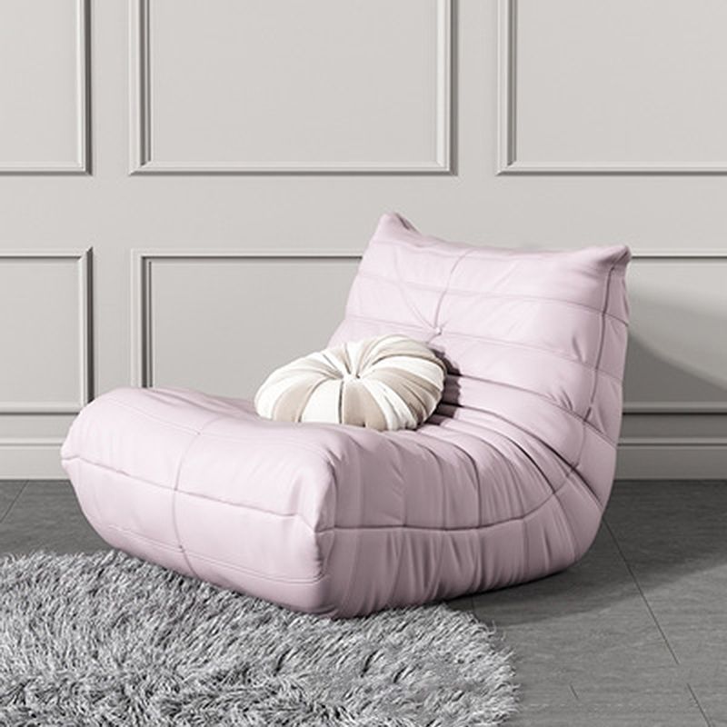 Modern Accent Chair Real Aniline Leather/Faux Leather Chair With Fixed Back