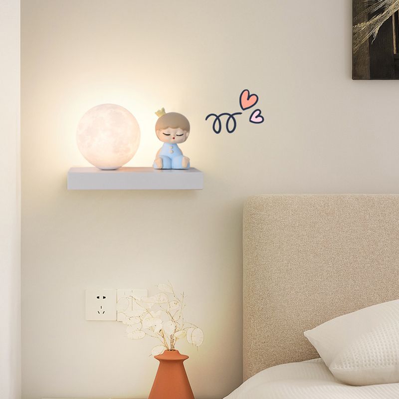 Bedroom Wall Mounted Lamp Metal Kids Style Wall Mounted Lighting