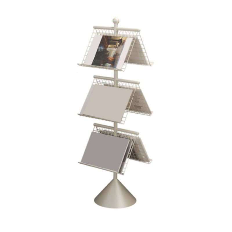 Glam Metal Shelf Bookcase Closed Back Book Shelf for Home Office