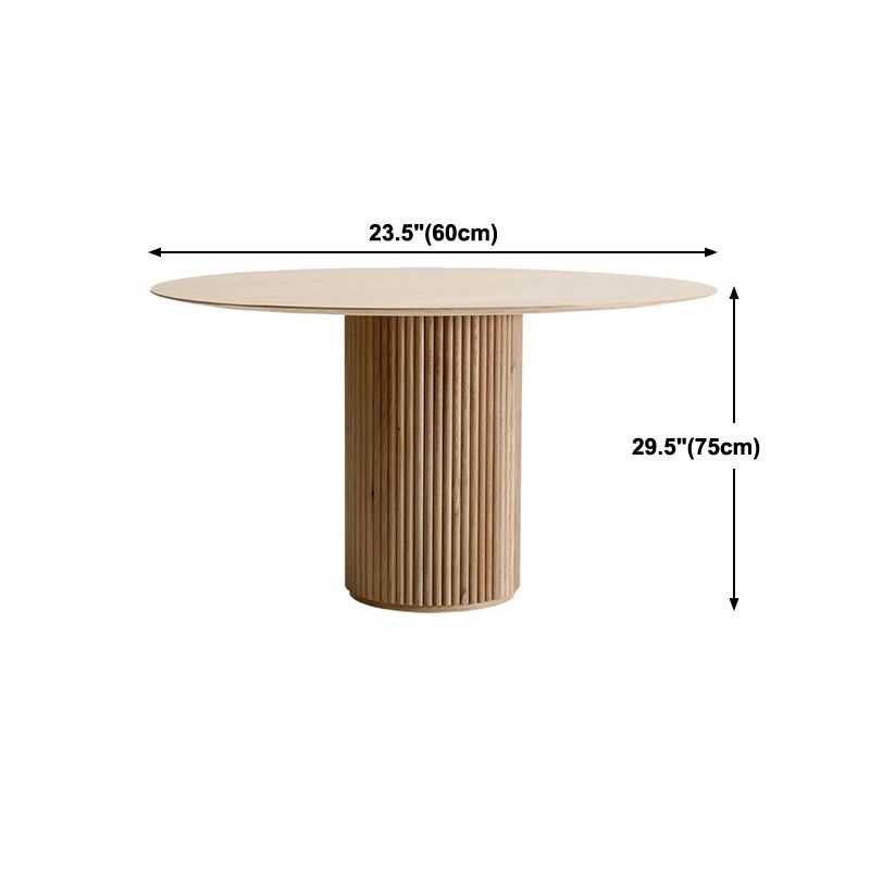Round Shape Home Dining Table Modern Wooden Dining Room Table