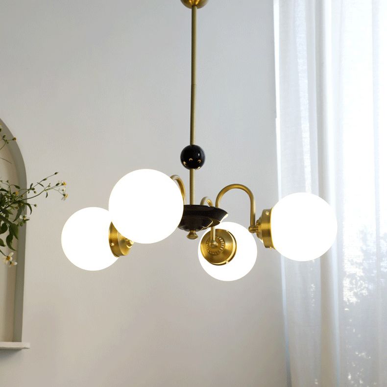 Stile moderno Global Hanging lampadario Light Light Glass Lampadario Fissature di illuminazione