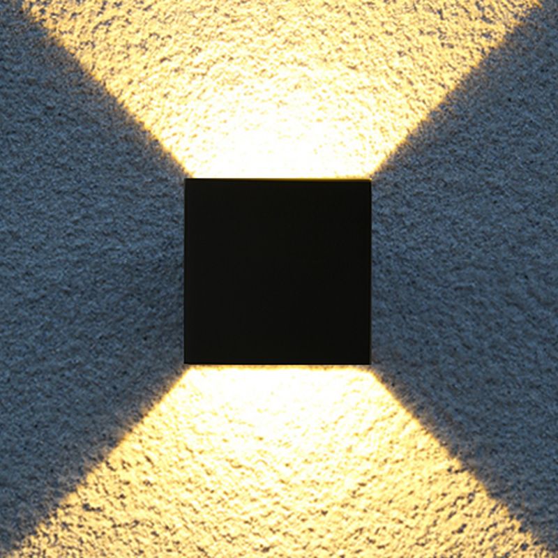 Lampe murale géométrique de style moderne métal métal 2 lumières éclairage mural