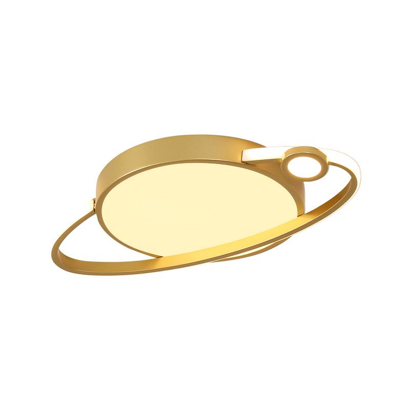 Lámparas de techo empotradas modernas de acrílico con luz empotrada Saturno para dormitorio