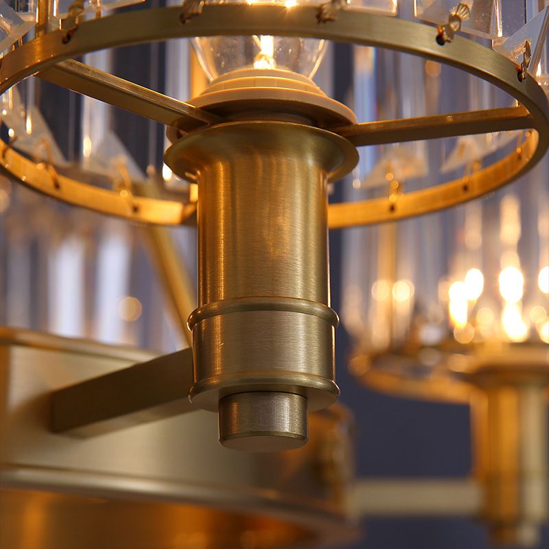 Contemporary Crystal Ceiling Pendant Light Sputnik Hanging Pendant Light for Dining Room