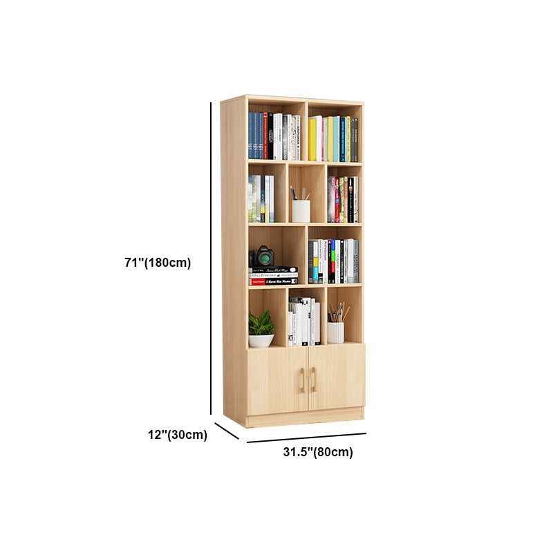 Standard Pine Shelf Bookcase Contemporary Natural Book Shelf