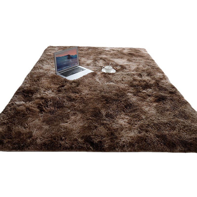 Creative Tie Dye Shag Area Rug Polyester Indoor Carpet Non-Slip Backing Rug for Home Decoration