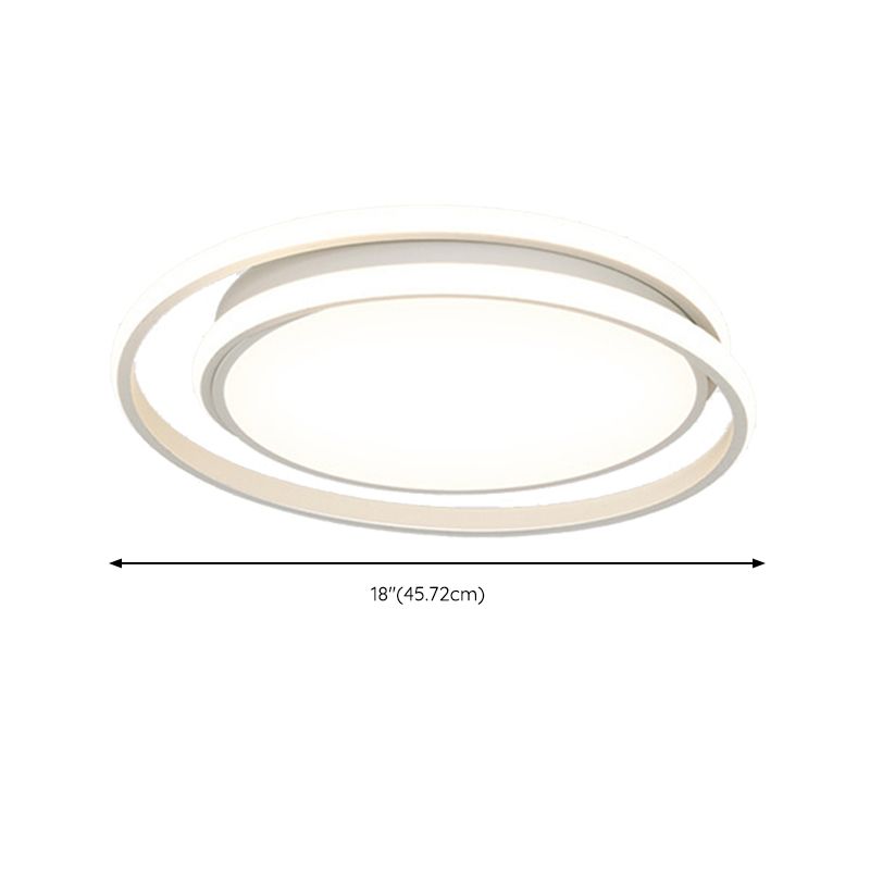White LED Ceiling Light Modernism Flush Mount Lighting for Home