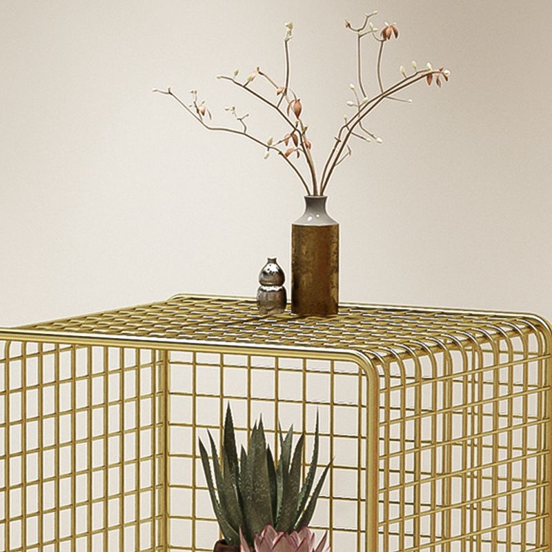 Scaffali in metallo in metallo chiuso in stile minimalista per la sala da studio