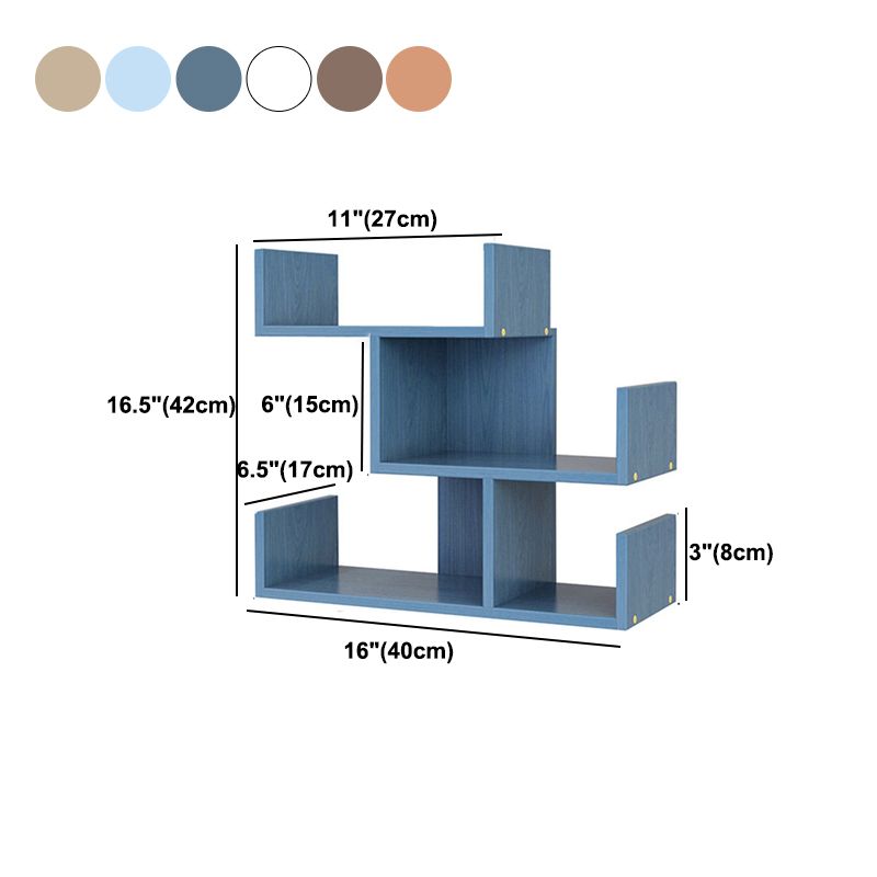 Contemporary Style Bookshelf Open Bookcase for Study Room and Home Office
