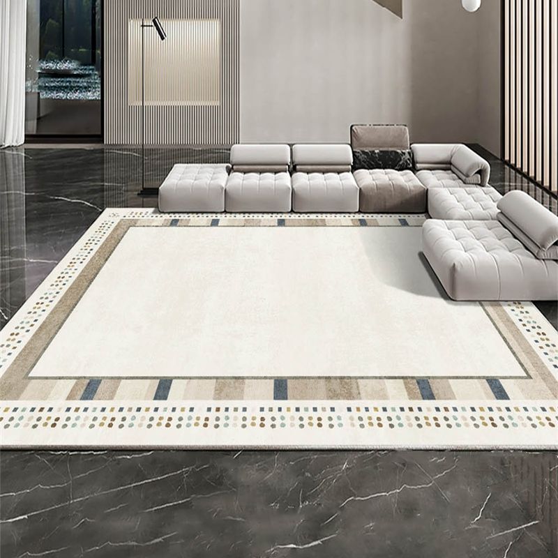 Grey Bohemian Area Carpet Americana Pattern Polyester Easy Care Washable Rug for Home Decor