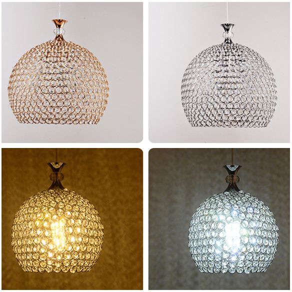 Luminaire suspendu moderniste à lampe en forme de dôme pour le couloir