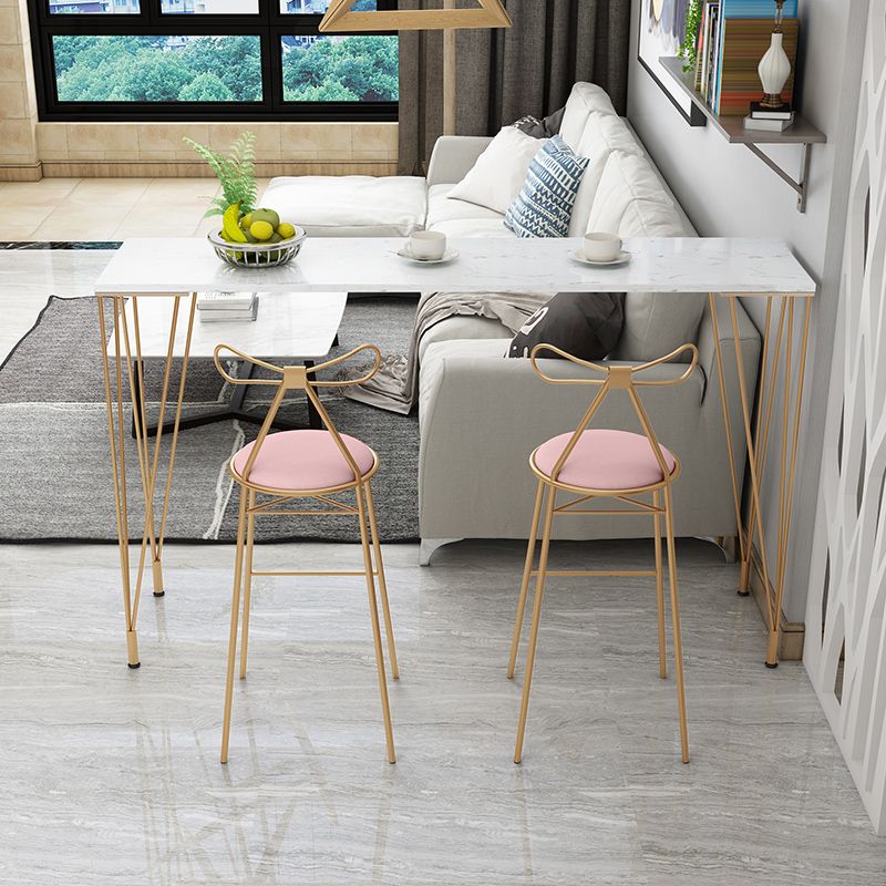 Solid Wood Bar Table Set Glam Rectangle 1/3/5 Pieces Pub Table Set