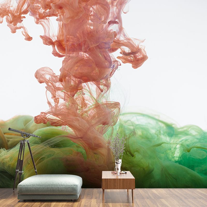 Contemporary Ink Fusion Murals Wallpaper Mildew Resistant Wall Murals for Home