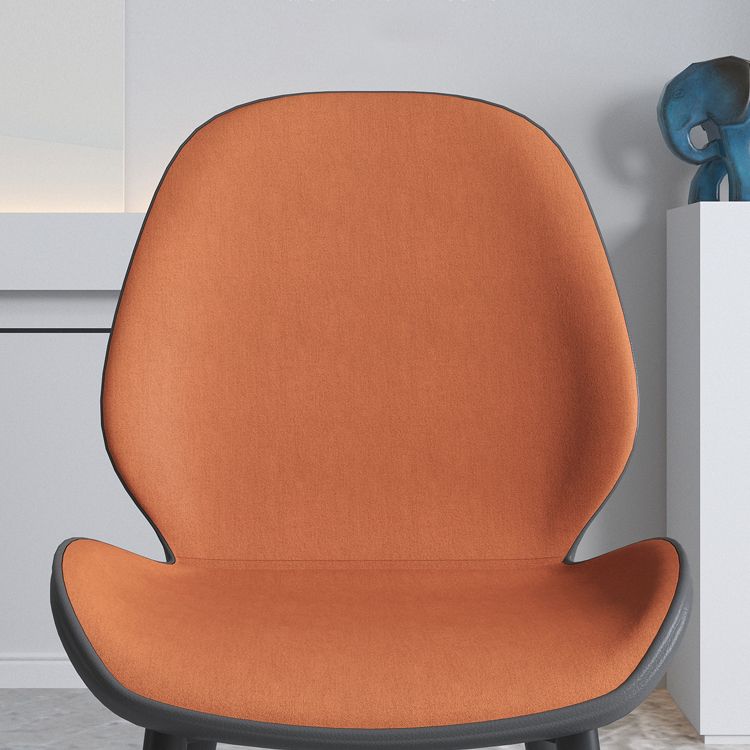 Chaise contemporaine en métal intérieur-extérieur, chaise d'appoint sans accoudoirs à oreilles