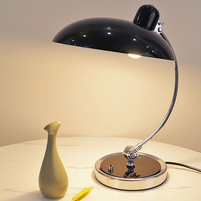 Nordic Arc Table Lamp Colorful Single Light Table Lamp with Metal for Bedroom