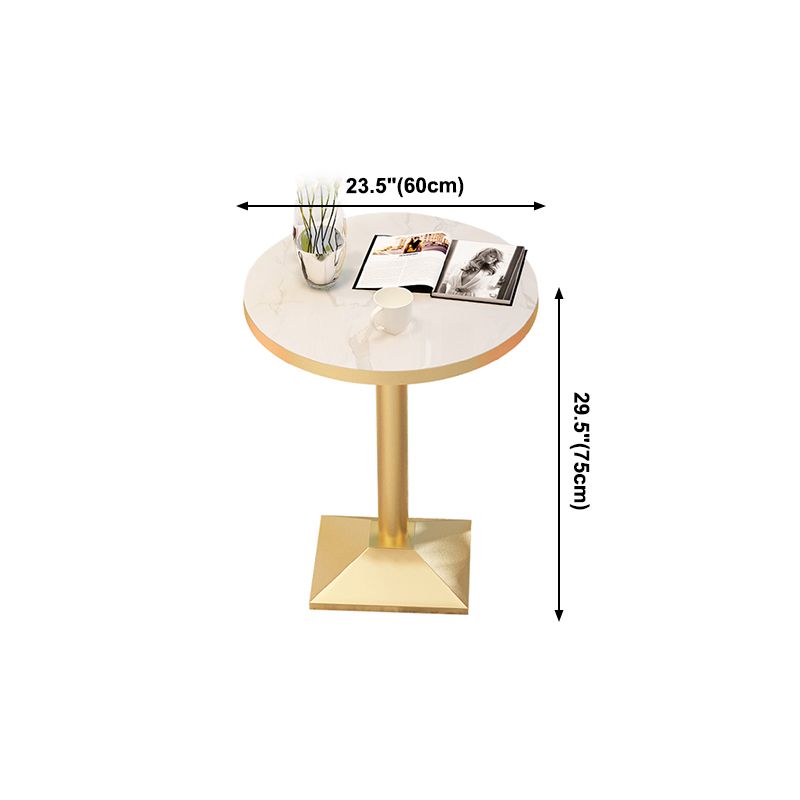 Luxusstil Esstisch Haus kleiner Apartmenttisch mit Metallbasis