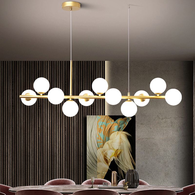 Luz de colgante de cabezal múltiple de estilo de isla de estilo simple moderno para sala de estar para sala de estar