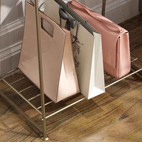 Contemporary Metal Hall Tree Hooks and Shelf Entryway Kit Coat Hanger