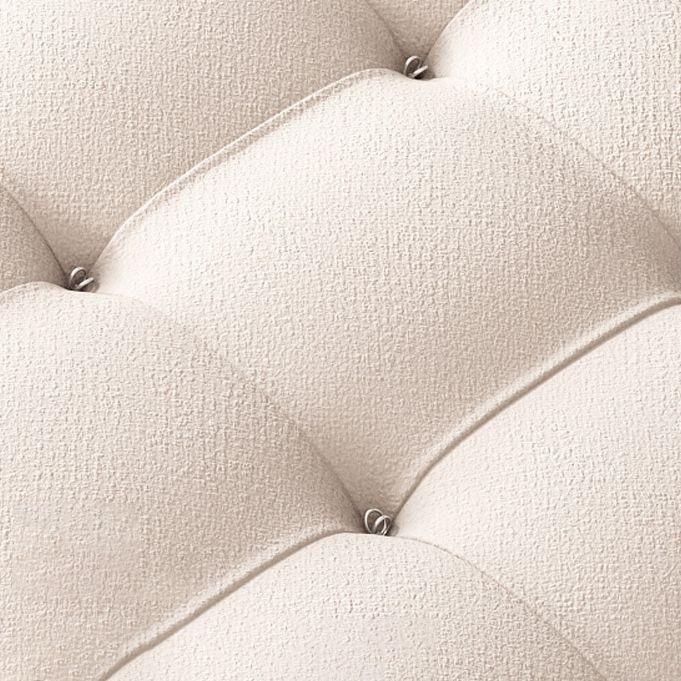 35" Wide Scandinavian Sectional Sofa White Fabric Sleeper Sectional