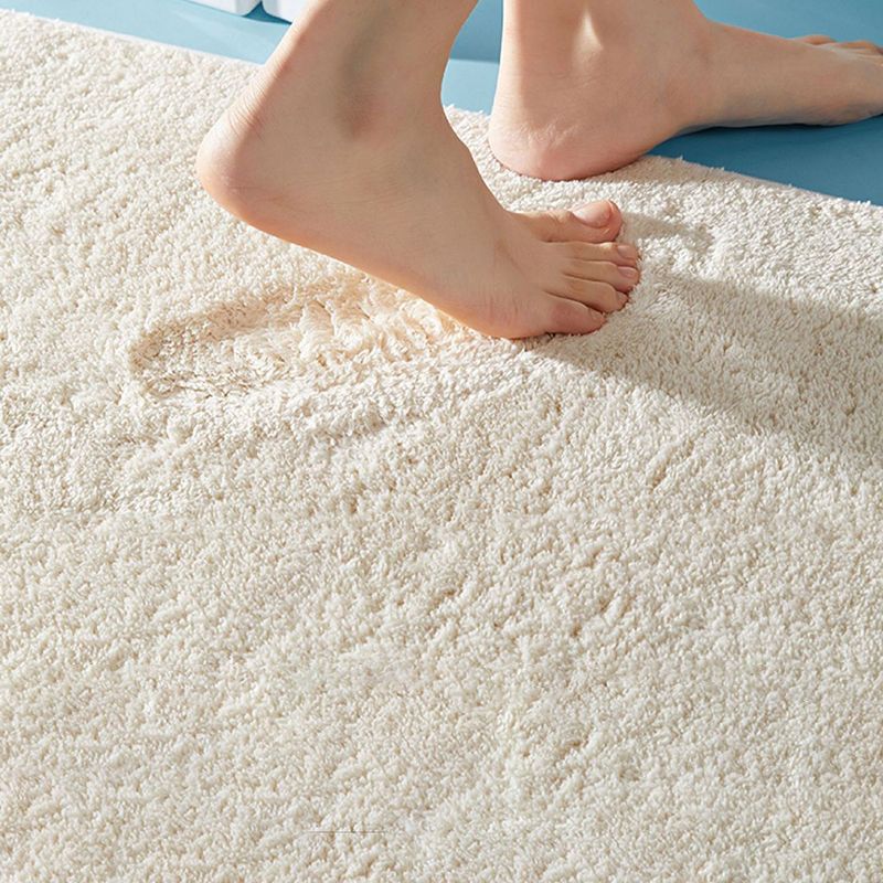 Beige moderner Teppich Polyester Farbblock Teppich nicht rutscher Backing Teppich für Wohnkultur